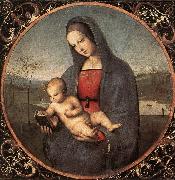 RAFFAELLO Sanzio Madonna with the Book (Connestabile Madonna)  dy oil